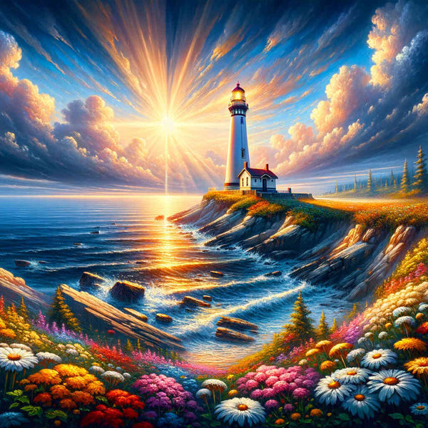 Lighthouse, anchor - Paint by Numbers