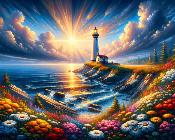 Lighthouse, anchor - Paint by Numbers