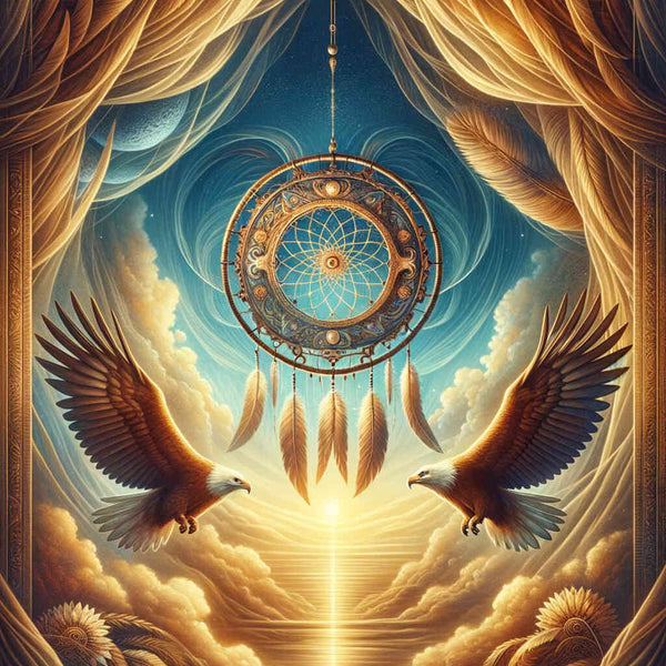 Paint by Numbers - Eagle in dream catcher
