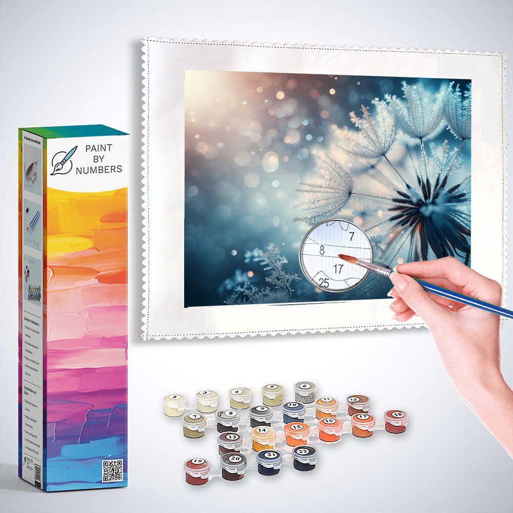 Paint by Numbers - Blue Ice Crystal Dandelion
