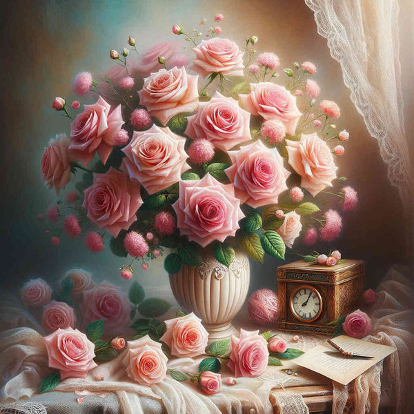 Paint by Numbers - Roses in Vase