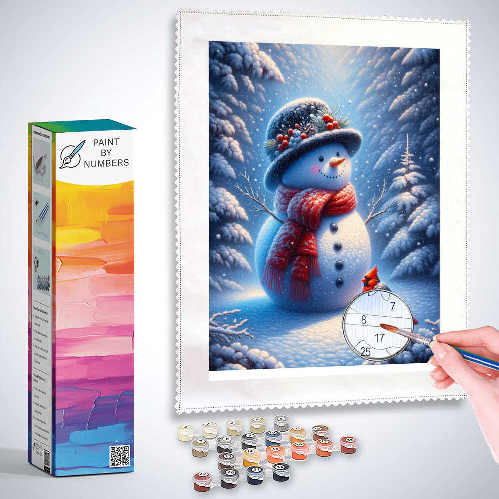 Paint by Numbers - Snowman in the Snowfall