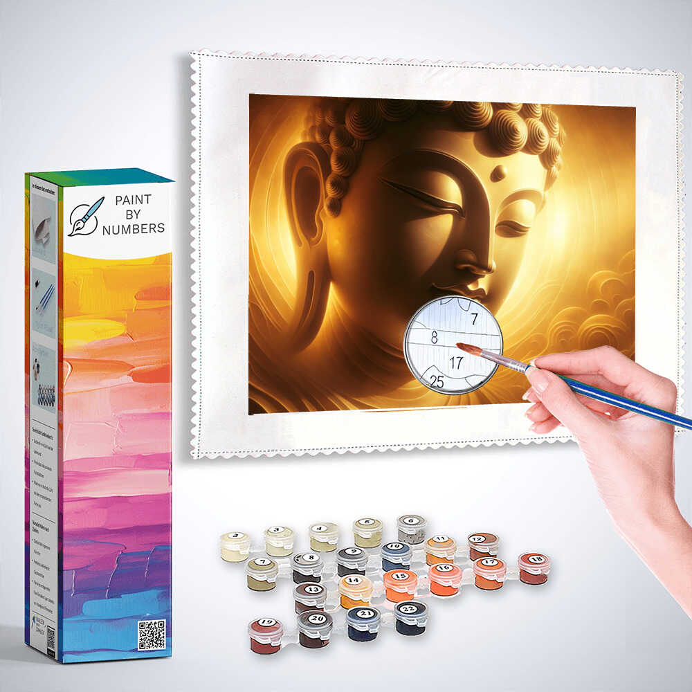 Paint by Numbers - Buddha with Light Card