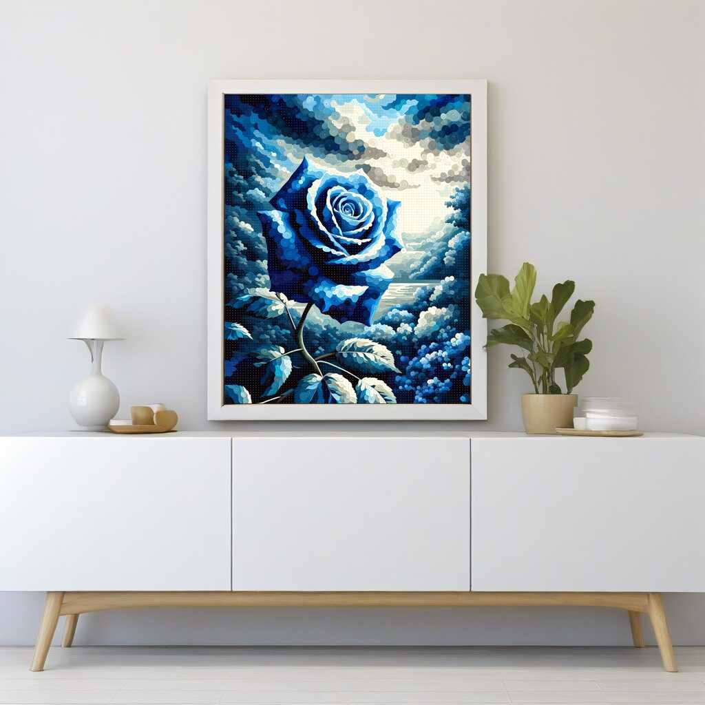 Paint by Numbers - Blue Rose