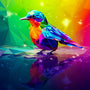 AB Diamond Painting - Diamantvogel seitlich - gedruckt in Ultra-HD - AB Diamond, Neu eingetroffen, Quadratisch, Tiere, Vögel