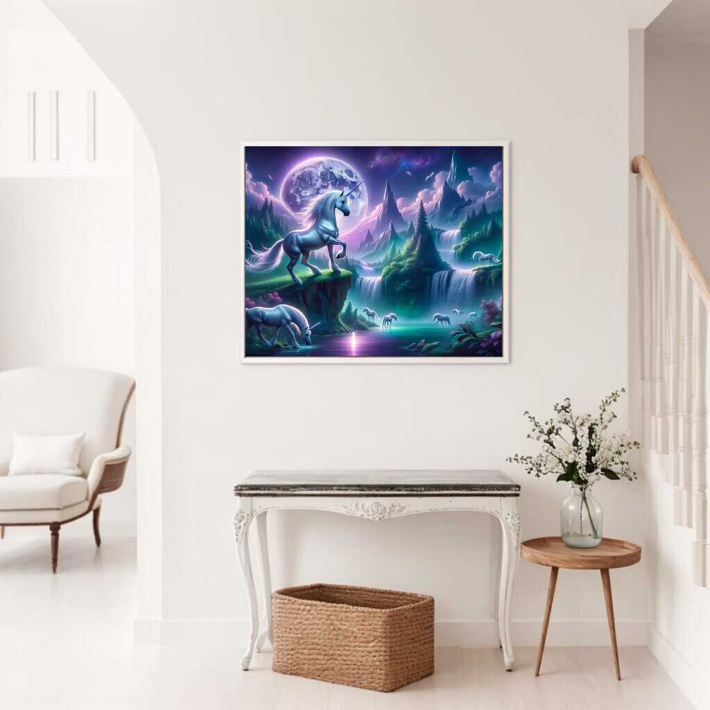 Fairy tale world, unicorn - Paint by Numbers