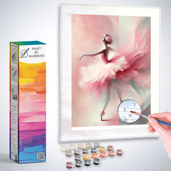 Ballerina in pink tutu - Paint by Numbers