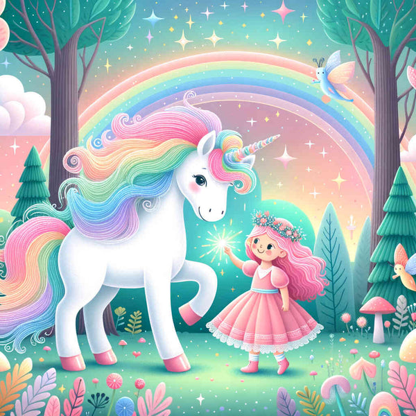 Paint by Numbers - Unicorn with Girls