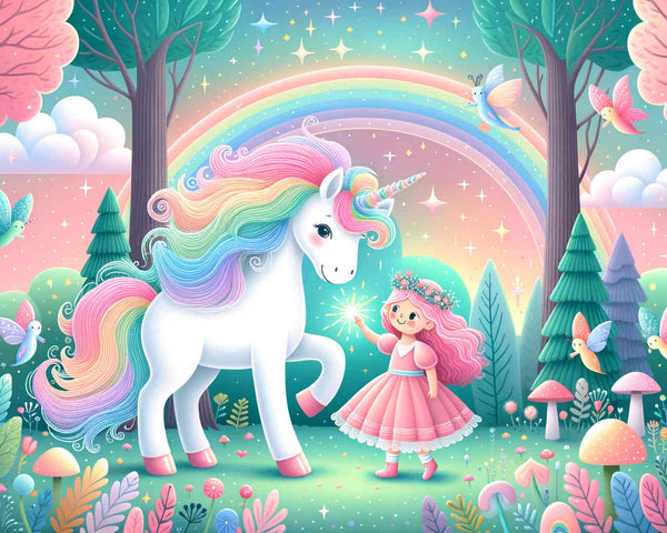 Paint by Numbers - Unicorn with Girls