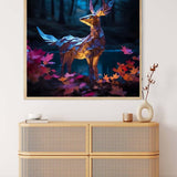 Diamond Painting - Mystisches Reh im Wald - gedruckt in Ultra-HD - Hirsch, Neu eingetroffen, Quadratisch, Reh, Tiere