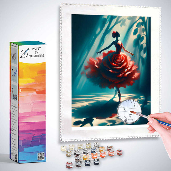 Paint by Numbers - Rose Dress Ballerina
