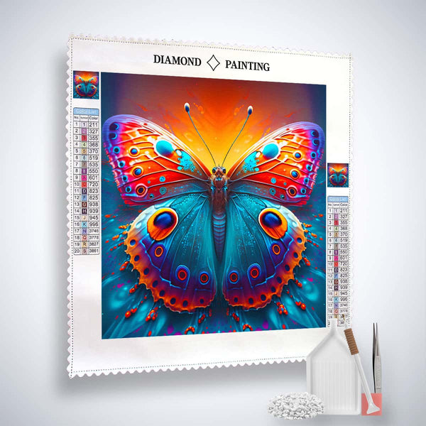 Diamond Painting Butterfly Eye Kit - Paint by Numbers Canvas and Tools