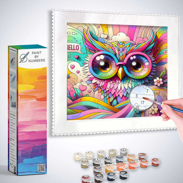 Paint by Numbers - Hello Owl