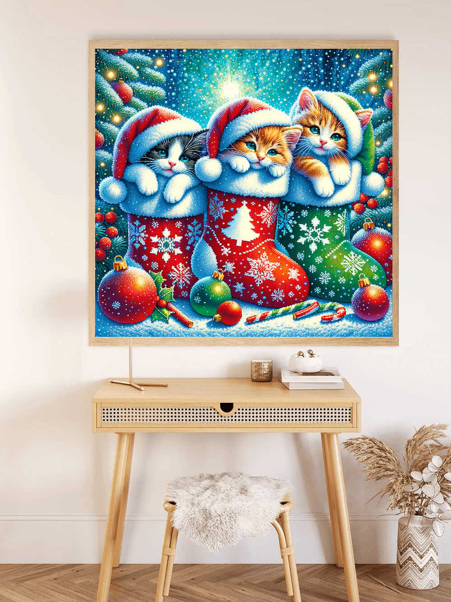 Paint by Numbers - Christmas Cat
