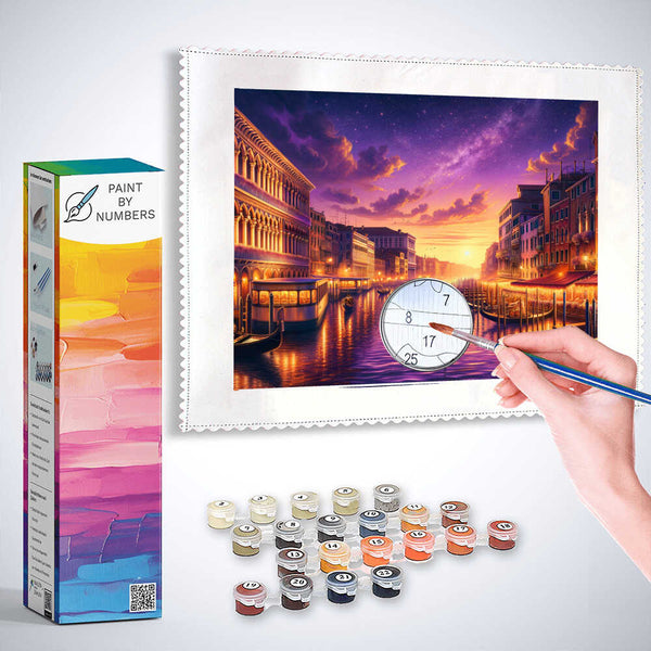 Paint by Numbers - Romantic evening, Venice