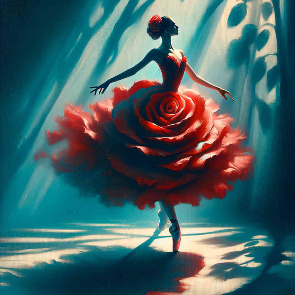 Paint by Numbers - Rose Dress Ballerina