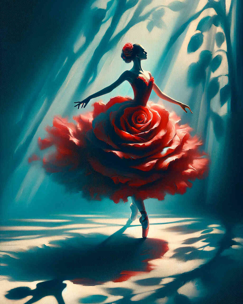 Paint by Numbers - Rose Dress Ballerina