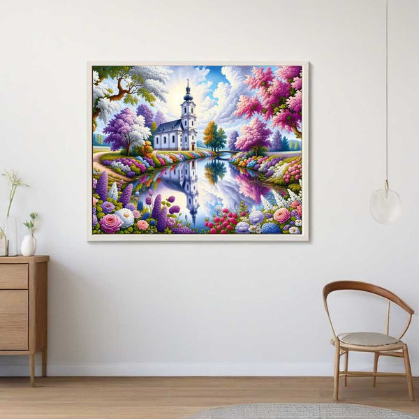Paint by Numbers - Church by the river