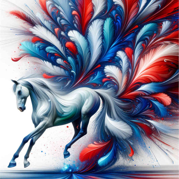 Paint by Numbers - Horse with Feathers