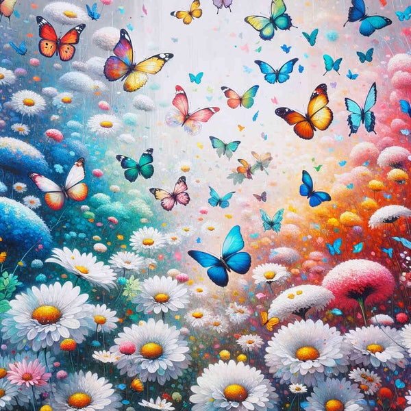 Paint by Numbers - Margerites Colorful Butterflies