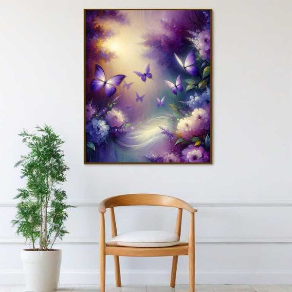 Butterfly in purple - Paint by Numbers