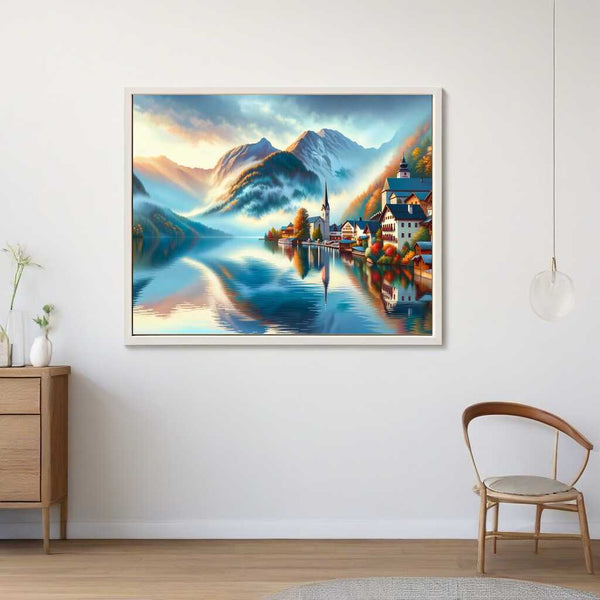 Mountains, castle - Paint by Numbers
