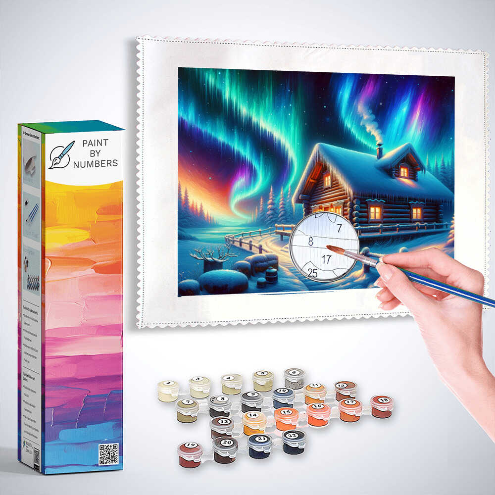 Paint by Numbers - Winterhouse Polar Light