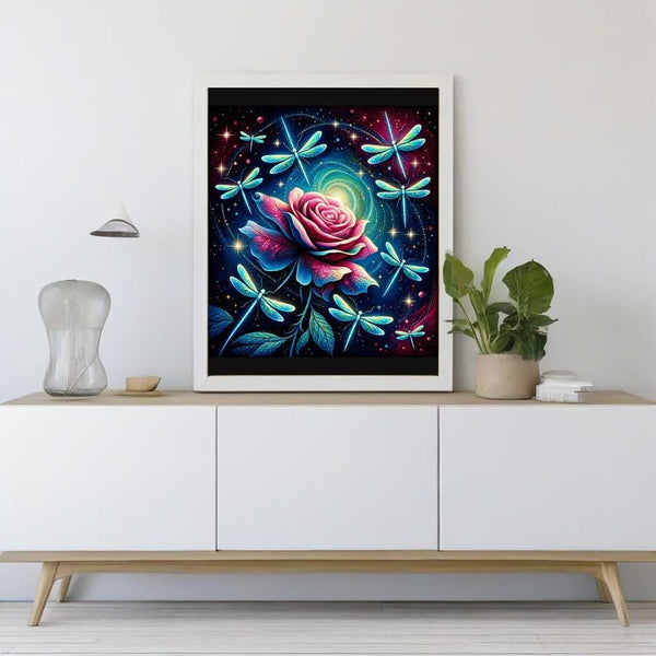 Dragonfly flies into the night - Paint by Numbers