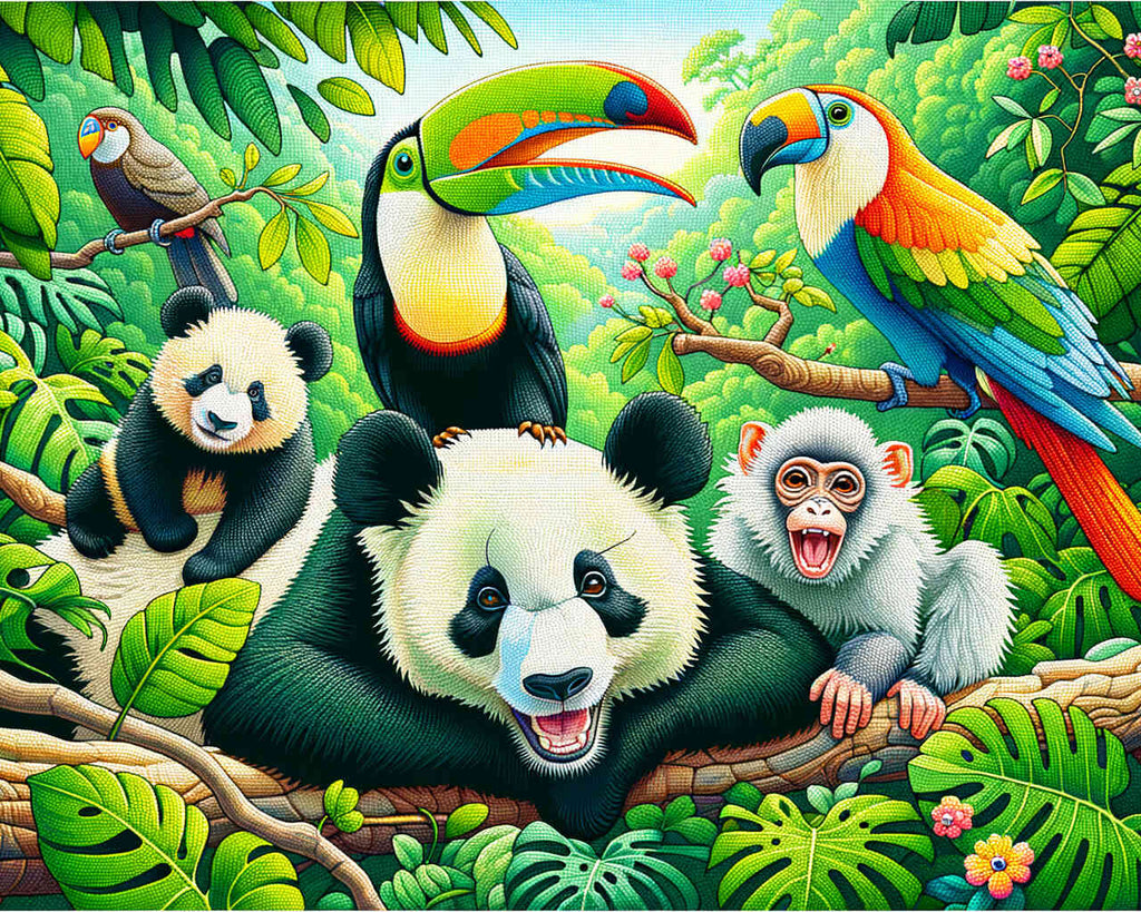 Paint by Numbers - Jungle Friends