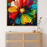 AB Diamond Painting - Bunte Blüte - gedruckt in Ultra-HD - AB Diamond, Blumen Abstrakt, Neu eingetroffen, Quadratisch