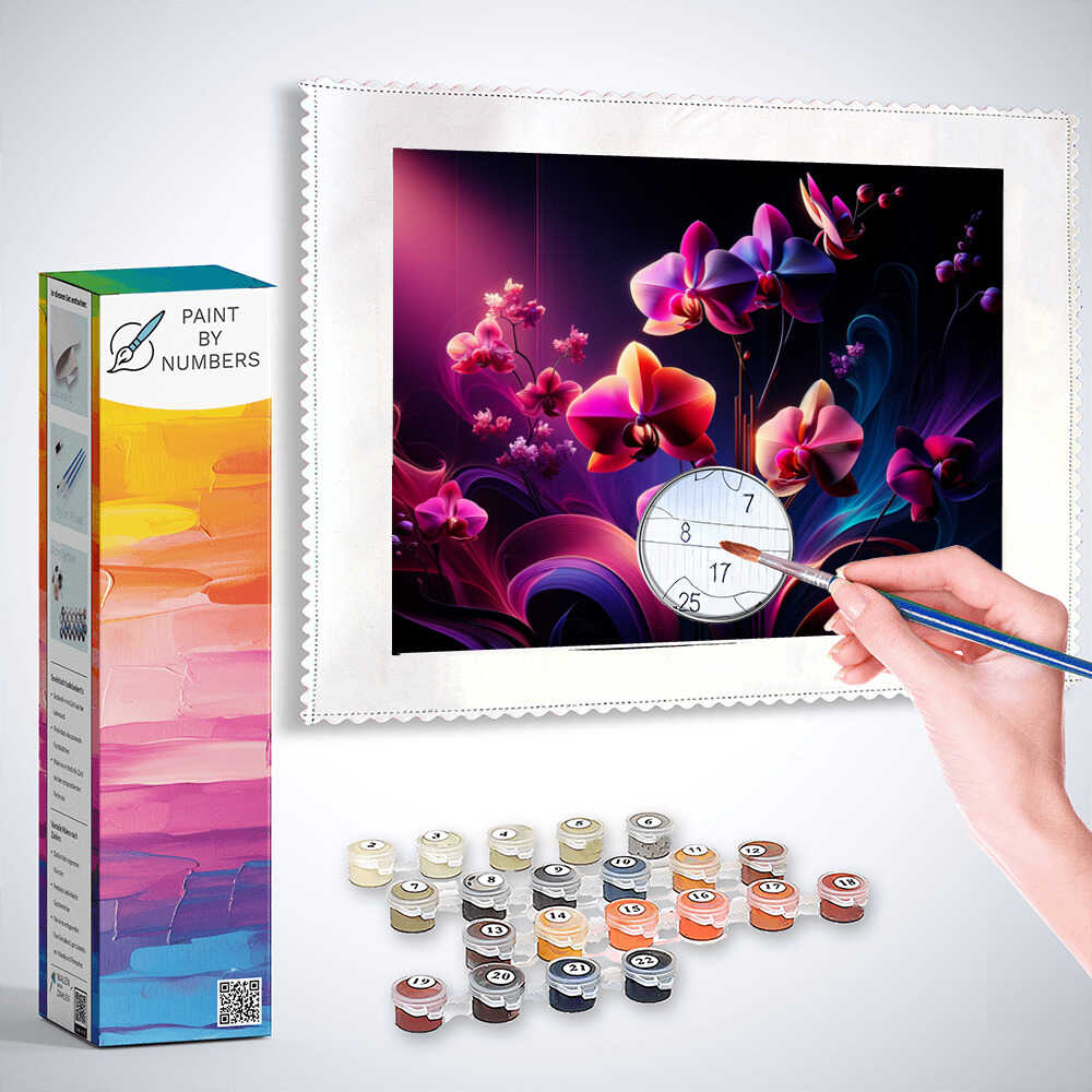 Paint by Numbers - Orchids Color Mix
