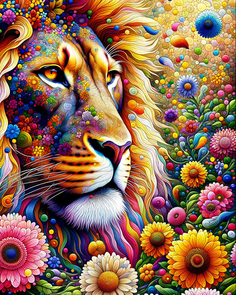 Paint by Numbers - Pretty lion
