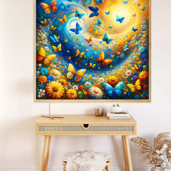 Paint by Numbers - Butterflies Onflowers
