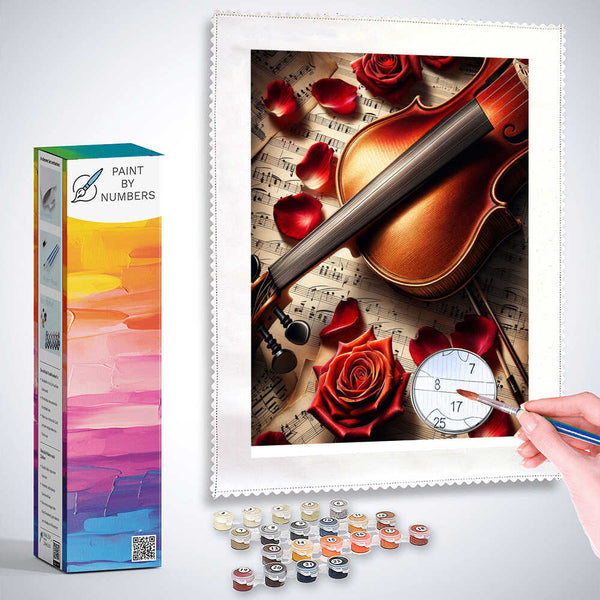 Paint by Numbers - Fiddle with Rose