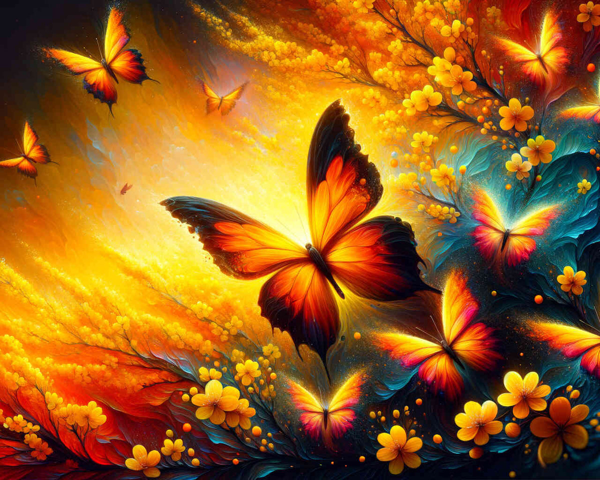 Paint by Numbers - Butterfly invasion