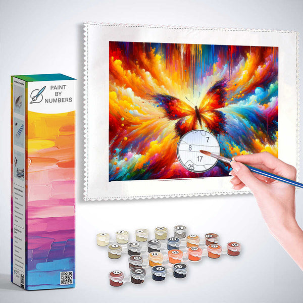 Paint by Numbers - Abstract Butterfly