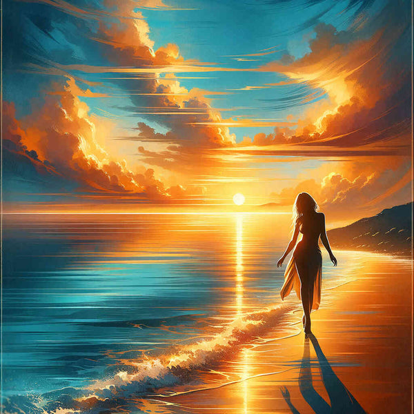 Paint by Numbers - Woman by the sea