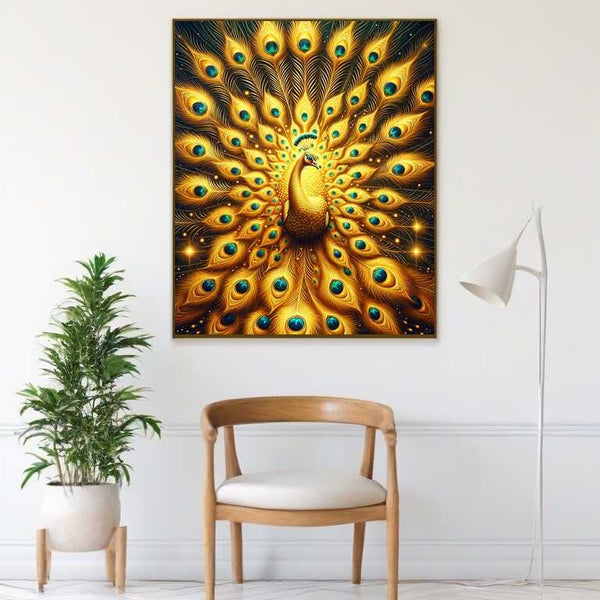 Paint by Numbers - Golden Peacock