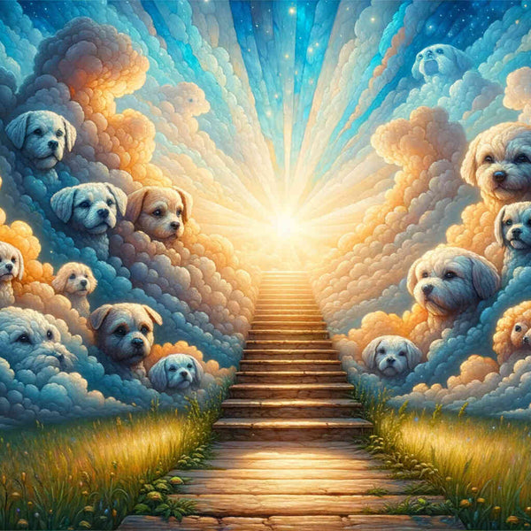 Paint by Numbers - Stairway to dog heaven