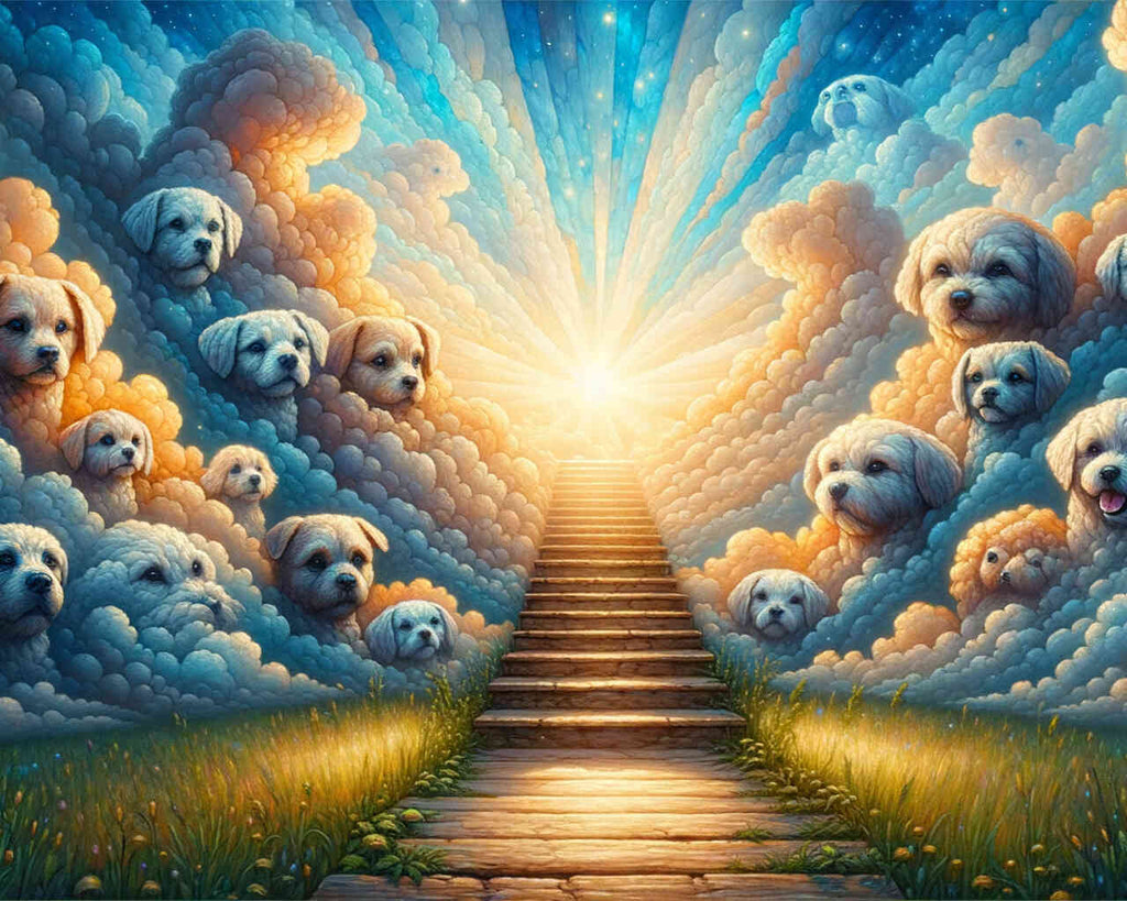 Paint by Numbers - Stairway to dog heaven