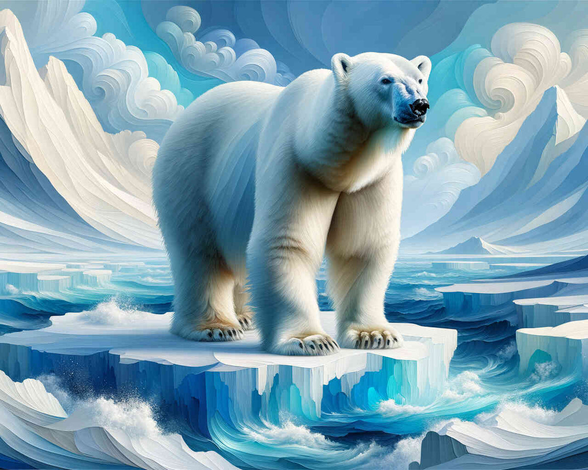 Polar bear - Paint by Numbers
