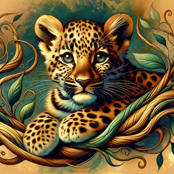 Paint by Numbers - Leopard cub