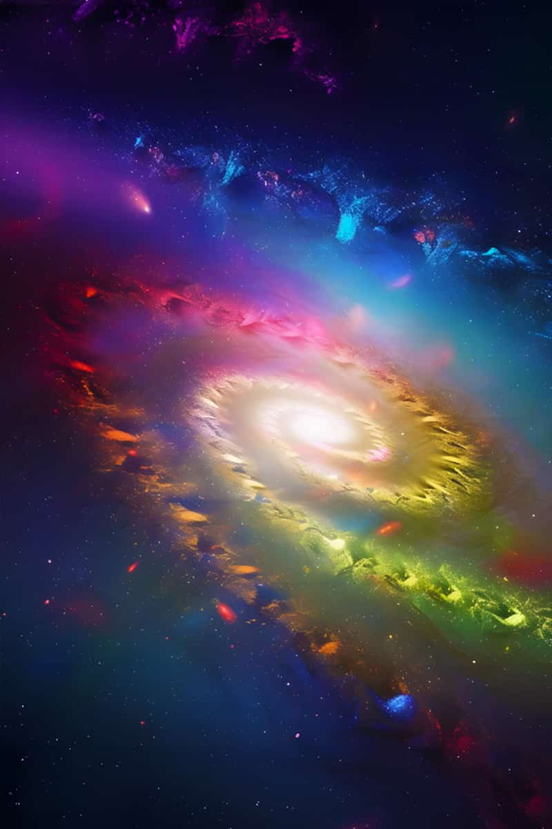 Colorful galaxy swirl design for Space Spinning Top Diamond Painting Kit with Paint by Numbers