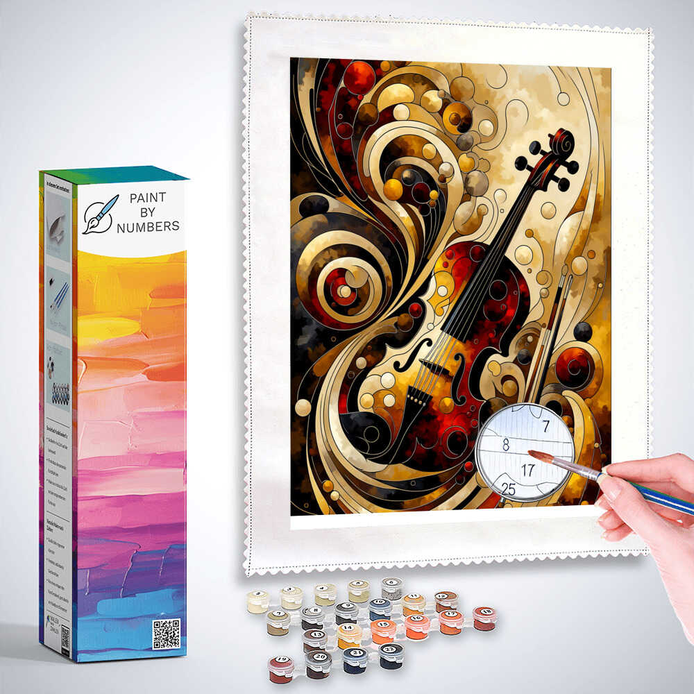 Violin abstract - Paint by Numbers