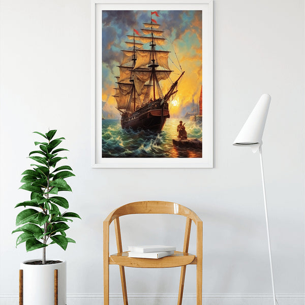 Ship, painting old - Paint by Numbers
