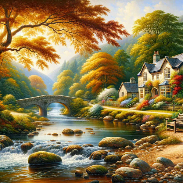 Paint by Numbers - Cottage on the river