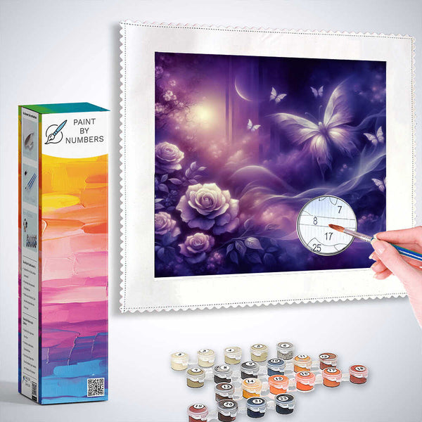 Paint by Numbers - Purple Rose Dream