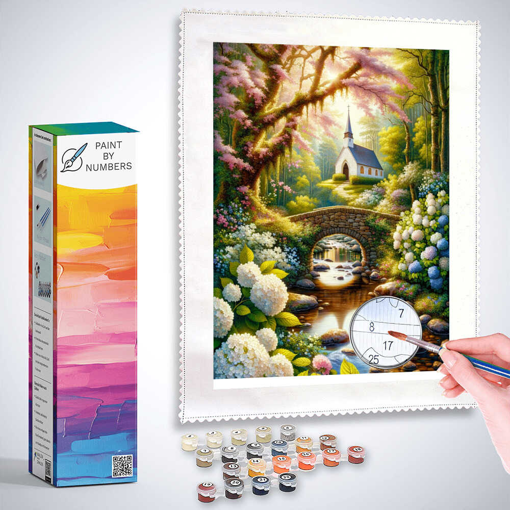 Paint by Numbers - Flower Paint Forest Church