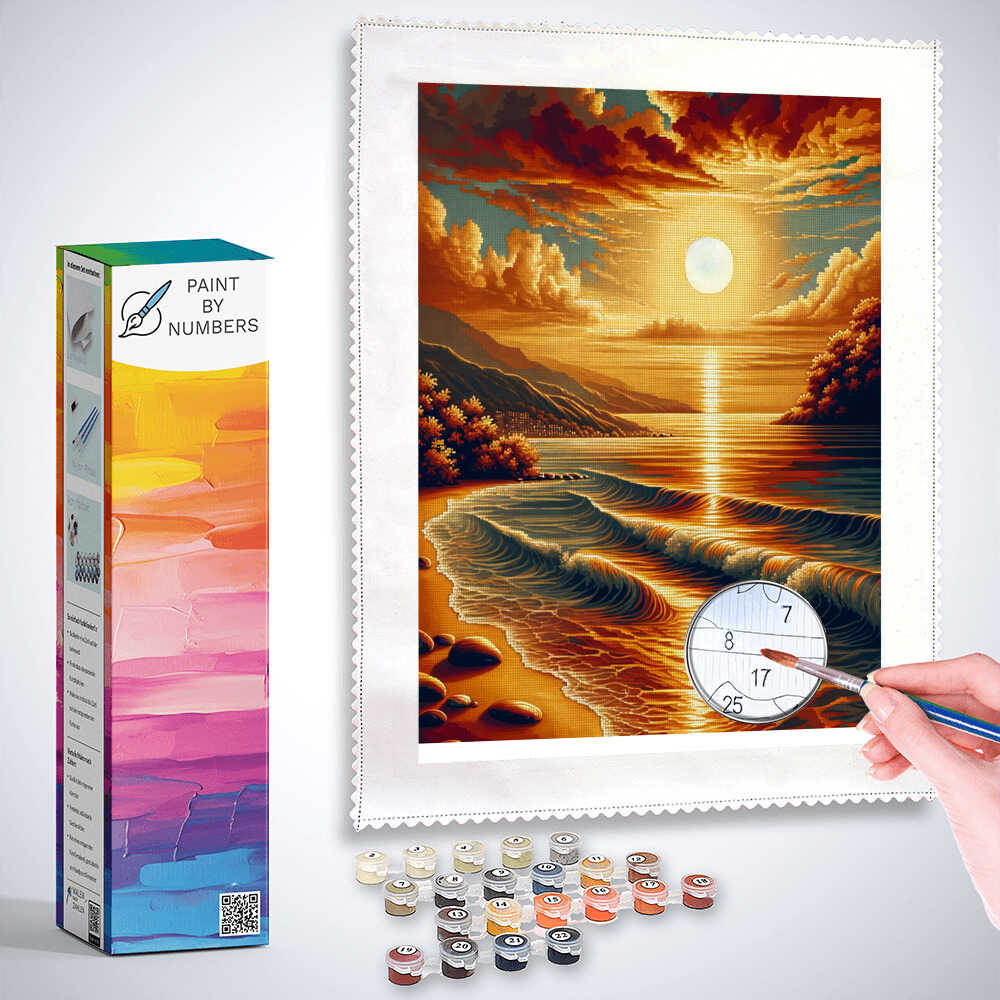 Paint by Numbers - Rainbow hair, moonlight