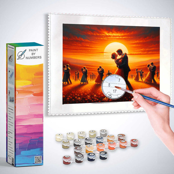 Couple in the sunset - Paint by Numbers